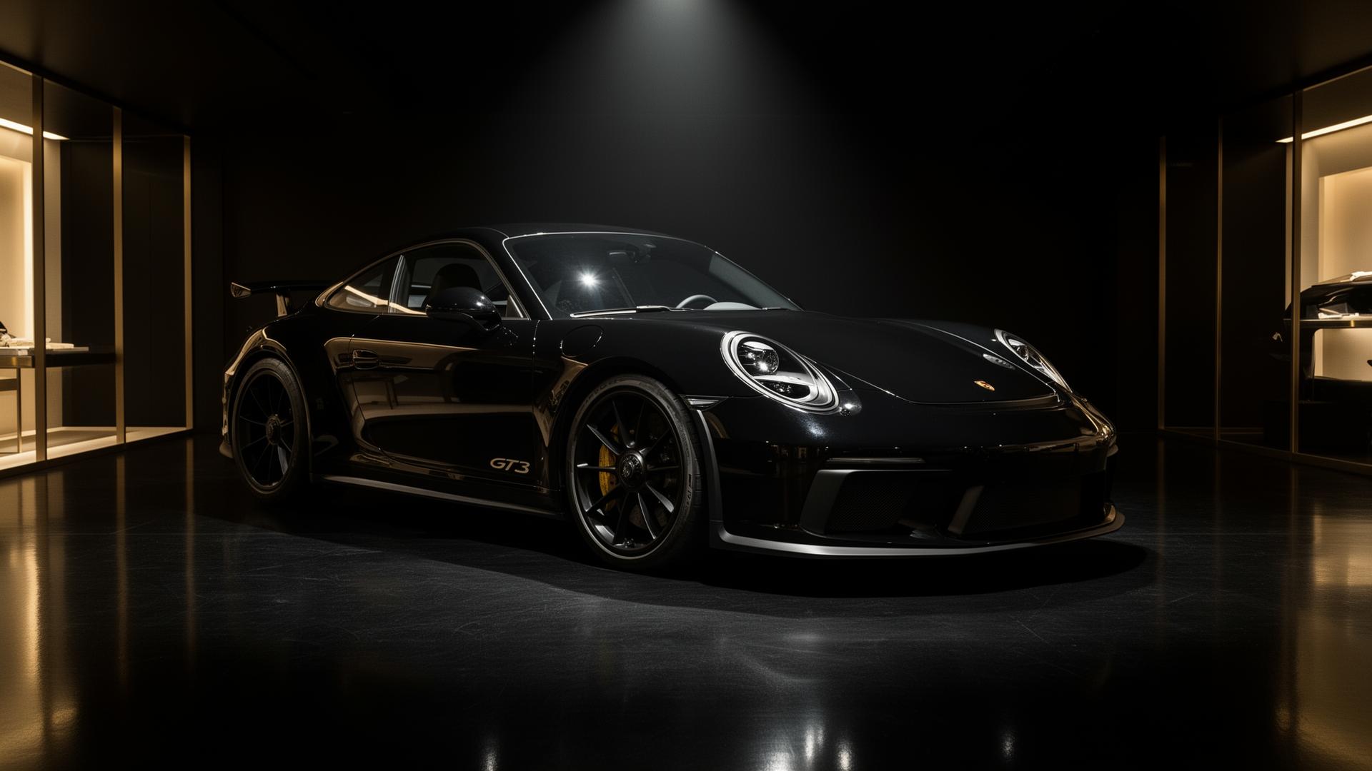 Porsche 911 at golden hour